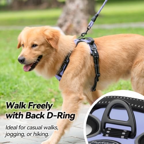 PoyPet No Pull Dog Harness Large with Front Clip & Neck Release Buckle - Image 4