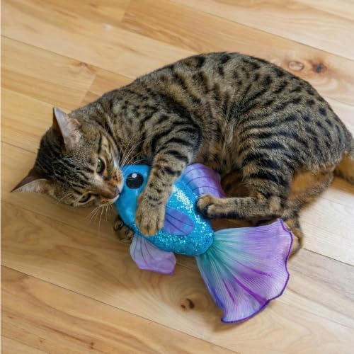 Catstages Beta Bliss Cat Toy, Plush Fish with Refillable Catnip, 8.3” - Image 5