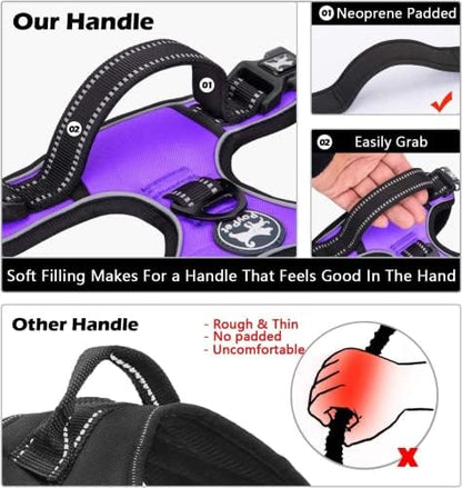 PoyPet No Pull Dog Harness Large with Front Clip & Neck Release Buckle - Image 5