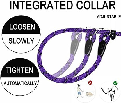 Dog Leash,6 FT Heavy Duty Dog Leashes with Comfortable Padded Handle,Purple - Image 4
