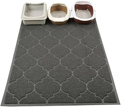 LittleTiger Cat Litter Mat, XL Super Size, Phthalate Free, Easy to Clean, 46x35 Inches, Durable, Soft on Paws, Large Litter Mat. - Image 2