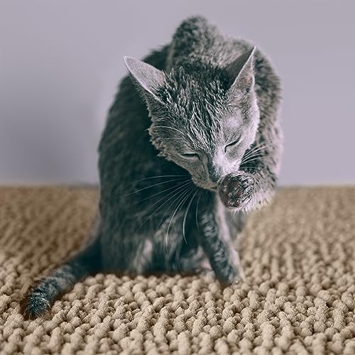 CatGuru Cat Litter Mat, Medium, Extra Large, XXL, Super Absorbent and Waterproof Litter Box Mat for Cats, Non Slip Trapping Mats, Machine Washable Kitty Trapping Pad, Cat Stuff (XL, Sand/Heavy-Duty) - Image 5