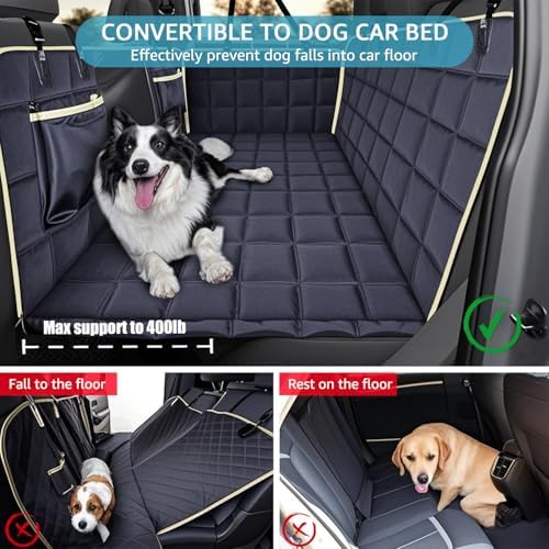 Lassie Truck Hard Bottom Waterproof Dog Hammock for Car with Mesh Window - Image 3