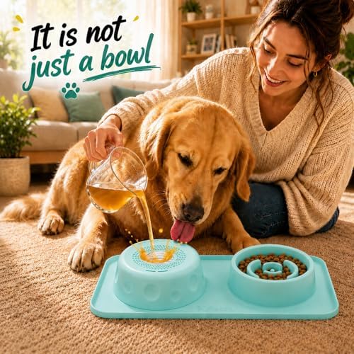 2 in 1 Silicone Slow Feeder Dog Bowl & Lick Bowl,Pet Feeding Bowl - Image 4