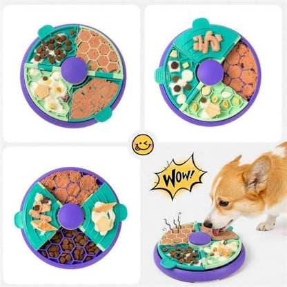 3-in-1 Slow Feeder Dog Bowl, Interactive Puzzle Feeder & Lick Mat - Image 3