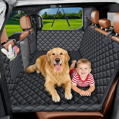 JSTHT Dog Car Seat Cover for Pets Back Seat Extender Support 420lbs by JSTHTCarSeatCoversforDogs