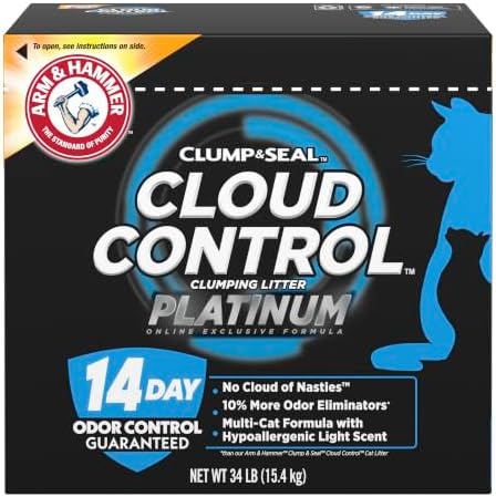 ARM & HAMMER Cloud Control Platinum Clumping Cat Litter, 34 lb by ARMHAMMER