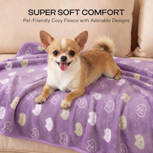 Luciphia 3 Pack Cute Cat Blankets Cozy Small Throw for Pet Puppy,30"x20" - Image 3