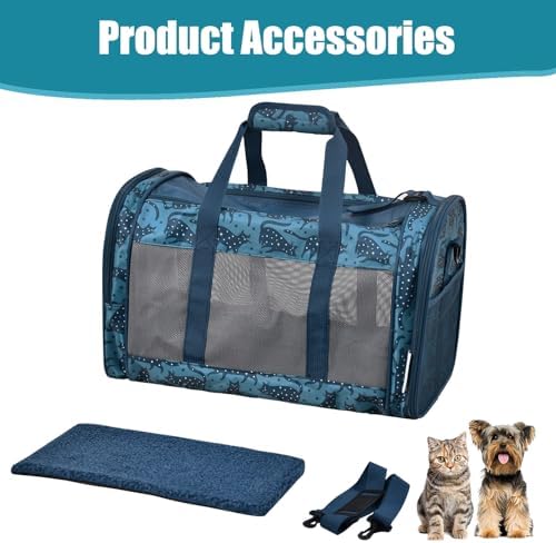 Soft-Sided Kennel Pet Carrier, Airline Approved Travel Handbag - Image 6
