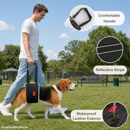 Dog Lift Harness - Adjustable Sling for Rear Legs with Soft Support for Senior, Injured, Disabled Dogs After ACL Surgery - Helping Pets with Canine Aid and Rehab Support (M) - Image 3