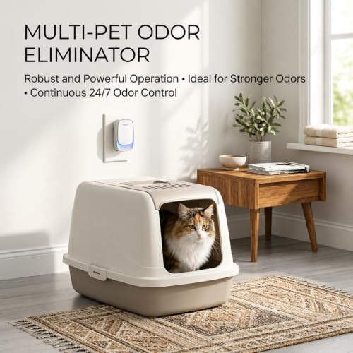 Cat Litter Odor Deodorizer, Plug In, Safe Air Purifier for Pets - Image 3