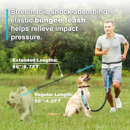 Laqibak Hands Free Dog Leash,Adjustable Waist Leash for Dog,4.2-6.7 Feet - Image 3