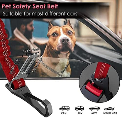 SlowTon Dog Car Seat Belt, 3 in 1 Latch Bar Attachment Dog Safety Seatbelt - Image 5