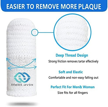 Pet Toothbrush for Small to Large Dogs Cats,Soft High Grade Finger Toothbrush,Teeth Oral Cleaning,Dental Care, 1 Set for Two Fingers White (6) - Image 4