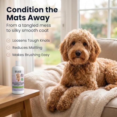 2-in-1 Dog Conditioner & Detangler, for Doodles & Poodles, Lavender, 16OZ - Image 2