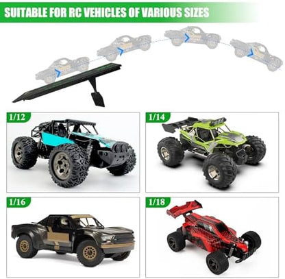 RC Car Jumping Ramp for 1/10 1/12 1/14 1/16 1/18 1/24 Scale, w/Foam Base - Image 6