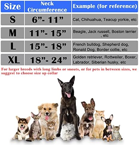 Inflatable Dog Cone Collar for After Surgery, Doggie Neck Blow up Donut Recovery ECollar, Soft Adjustable Dog Cone for Small Medium Large Dogs and Cats - Image 3