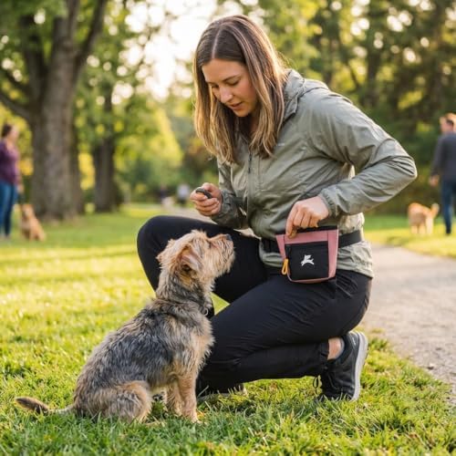OllyDog, Goodie Treat Bag, Dog Treat Training Pouch | Magnetic Closure | 3 Ways to Wear | Hands-Free Waist Belt | Water-Resistant Recycled Vegan Fabric (Desert) - Image 2