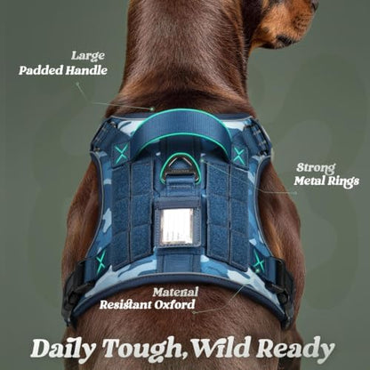 rabbitgoo Tactical Dog Harness for Large Dogs, No Pull Service Pet Vest - Image 6