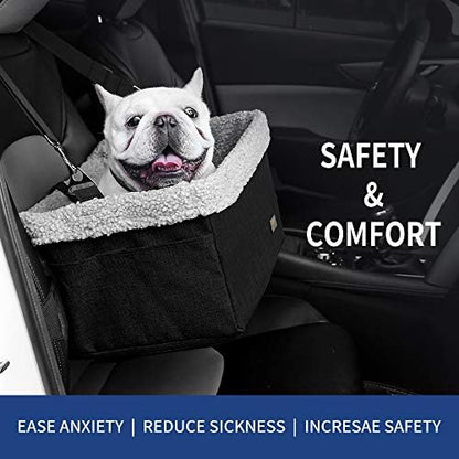 Dog Car Seats for Small Dogs, Upgrade Dog Booster Seat with Metal Frame Construction with Double-Layer Oxford, Perfect for Small Pets up to 20lbs - Image 6