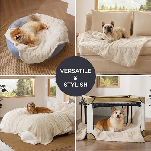 Bedsure Ultra Soft Dog Blankets for Medium Dogs Cats 300GSM Fleece,30x40 - Image 4
