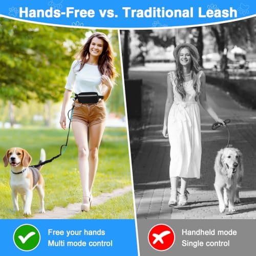 Hands-Free Bungee Dog Leash for Large Dogs, Waist Leash for Dog Walking - Image 7