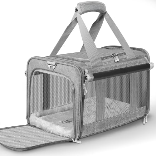 Soft Sided Cat Carrier for Anxious Pets with Privacy Roller Blinds by Unknown