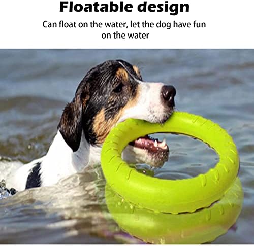 Large Dog Durable Indestructible Floating Flying Disc Ring Toys for Chewers,Pool Swimming,Throwing,Catching,Grabbing Pitch,Indoors,Outdoors Playing&Training - Image 5