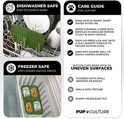 Pup Culture Dog Lick Mat for Dogs, Feeding Pad for Anxious Pets Plus 4 Different Puzzles for Mental Stimulation for Dogs - Supports Mental, Dental, and Digestive Health, Bite Resistant and Heavy Duty - Image 7