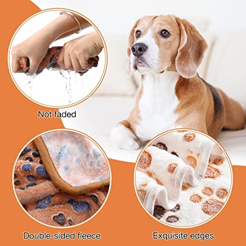 Chumia 18 Pcs Fleece Puppy Blanket for Dog Cat, 23 X 16 Inch, Sweet - Image 3