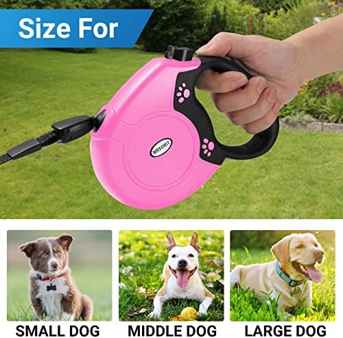 360°No Tangle 26 Ft Retractable Dog Leash for Dogs up to 99lbs - Image 6