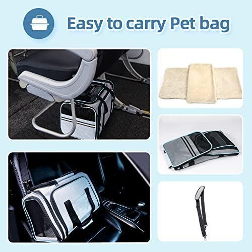 Cat Dog Airline Approved Expandable Pet Carrier for Small Pets - Image 5