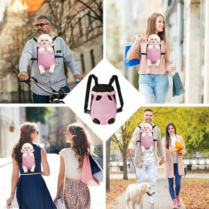 FEimaX Dog Carrier Backpack Pet Legs Out Front Cat Travel Bag, Adjustable Puppy Backpacks Carriers Hands-Free for Small Medium Dogs Cats Hiking Traveling Camping Daily Walking - Image 6