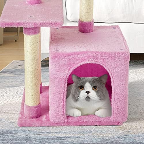 Cute Cat Tree Kitten Cat Tower Condo Cat Furniture Sisal Scratching Posts P - Image 5