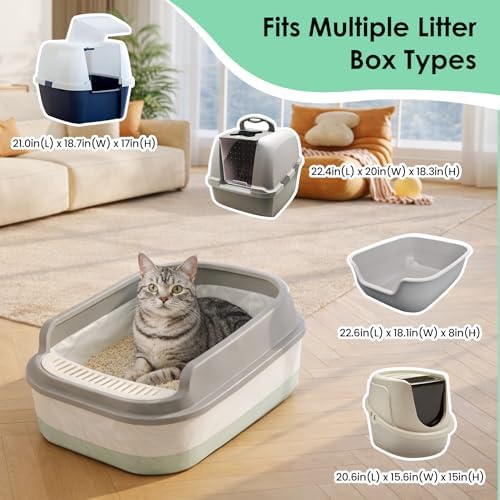 Cat Litter Box Liners, 30 Count, Large 37" x 18", 2.8 Mil Thick - Image 6