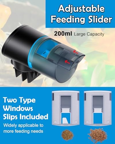 Automatic Fish Feeder for Aquarium Easy Setup & 4 Timers Blue - Image 3