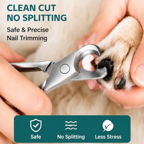 Heavy Duty Dog Nail Clippers for Large Dogs, Thick Nails, Full Metal, Sharp - Image 4