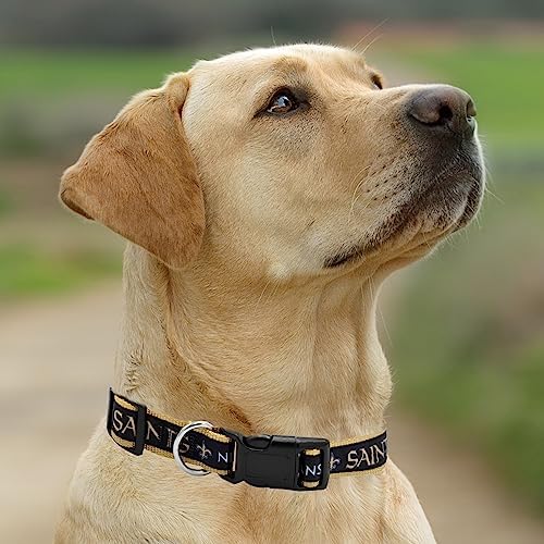 Pets First NFL New Orleans Saints Licensed PET COLLAR, Extra Large - Heavy-Duty, Strong, and Durable Dog Collar. Available in 31 Football Teams and 4 Sizes - Image 5