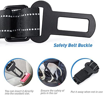 Hotsky Tactical Bungee No Pull Strong Dog Leash,Reflective Black,4-6FT - Image 3