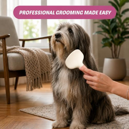 Pink Deshedding Slicker Brush for Long and Short Hair Dogs - Image 6