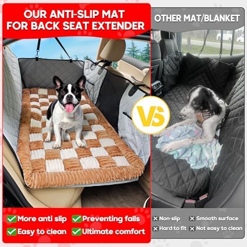 Dog Car Bed Mat Non-Slip Backseat Extender Dog Bed 50" x24.6" - Image 2