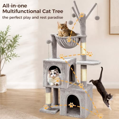 Cat Tree, 51-in Cat Condo for Indoor Cats - Image 3