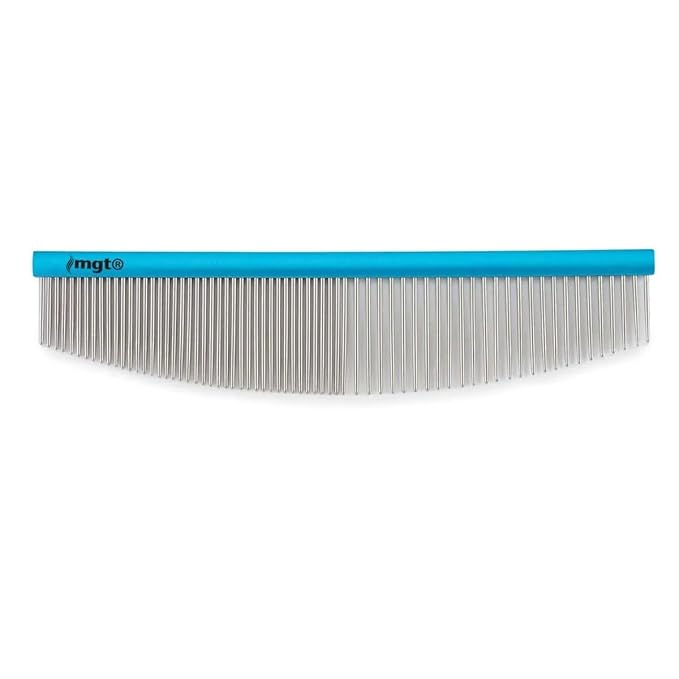 Dog and Cat Grooming Combs Contour Custom Coat Fur Finishing Shape Fluff Style and Primp (7.5 inch Halfmoon Comb)