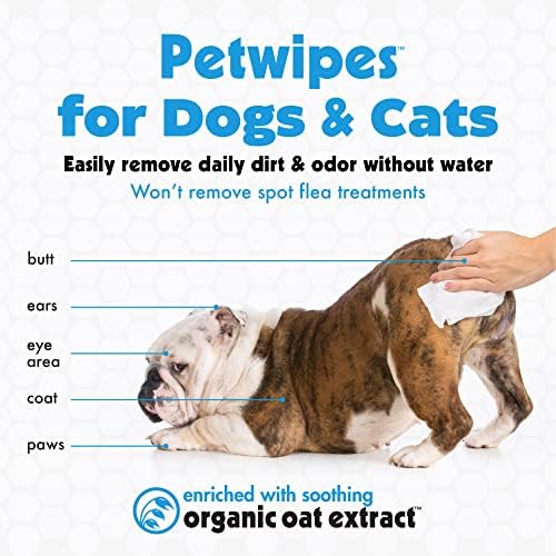 Petkin Large Pet Wipes for Dogs and Cats, 200 Count, Organic Oat Extract, Moistened with Gentle Cleaning Formula, Ideal for Home or Travel - Image 3