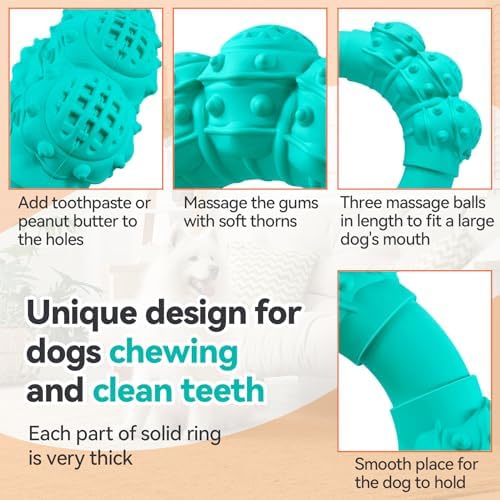Indestructible Dog Chews - Super Duty Chew Toys for Aggressive Dogs, Puppy Teething Relief & Interactive Play - Image 4