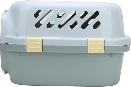 Hard Sided Dog Pet Carrier, Portable Sturdy Dog Pet Travel Carrier Versatile for Home (11.5x26.5x3.5cm/4.5x10.4x1.4in)