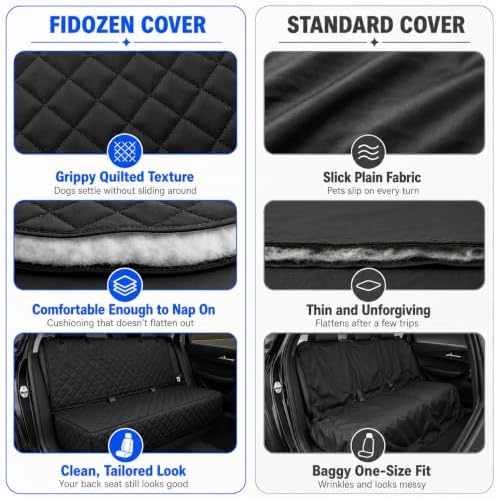 Dog Car Seat Cover & Protector, Pet Back Seat Cover for Cars & SUVs, 52" - Image 6