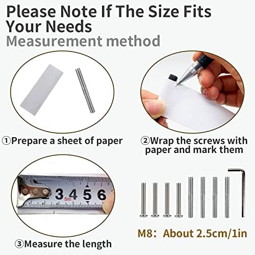 VCEPJH Cat Scratching Post Replacement for Indoor Cats 4Pcs 15.7in Cat Scratch Post Refill Pole Parts Sisal Rope Cat Furniture Protector with M8 Screws for Cat Tree Tower (White) - Image 3
