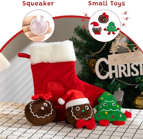 Hollypet Christmas Squeaky Hide and Seek Dog Toys for Small and Medium - Image 4