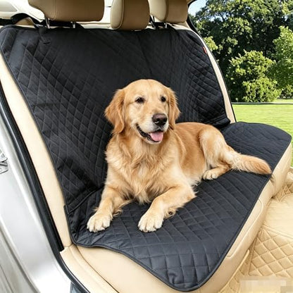 Kaiphy Dog Car Seat Cover, Back Seat Cover for Dogs Pet Car Seat Protector Waterproof Bench Car Seat Cover, Non-Slip Rear Seat Cover with 4 Safety Belt Openings for Safe Travel, Fits Cars Trucks SUVs - Image 4